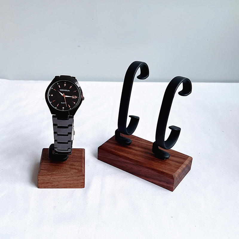 나무 C형 시계 홀더 보석 정리대 디스플레이 스탠드 팔 - Jewelry And Watches Inc 리뷰 및 가격