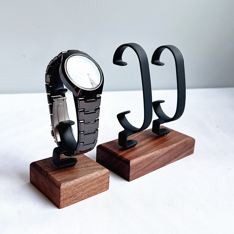 나무 C형 시계 홀더 보석 정리대 디스플레이 스탠드 팔 - Jewelry And Watches Inc 리뷰 및 가격
